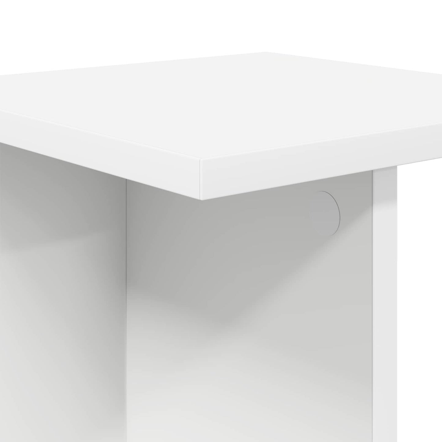 vidaXL Βάση φυτών 2 τμχ. Λευκός 25 x 25,5 x 80,5 εκ.