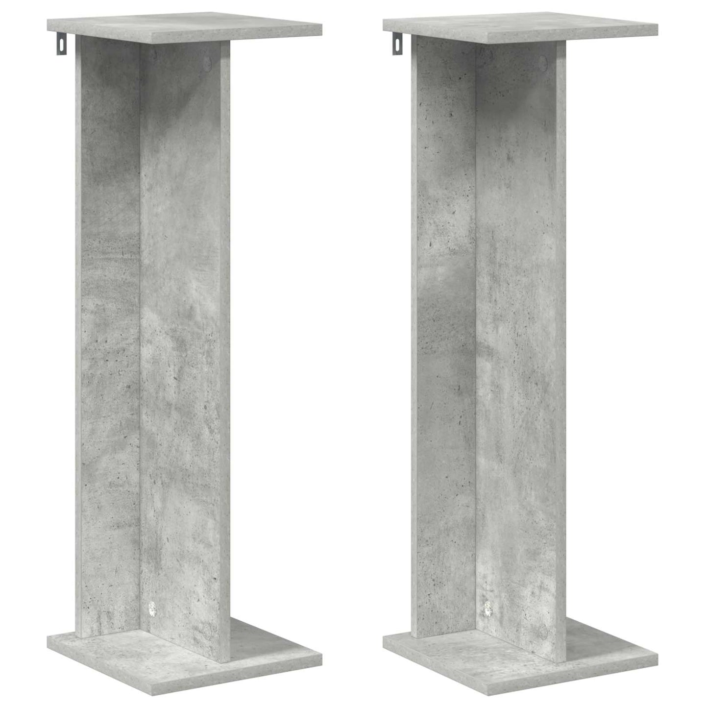 vidaXL Βάση φυτών 2 pcs Σκυρόχρωμο Γκρι 25 x 25,5 x 80,5 εκ.