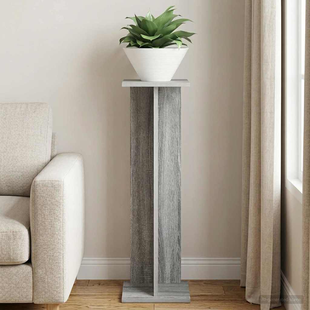 vidaXL Βάση φυτών Γκρι Σονομά 25 x 25,5 x 80,5 εκ.