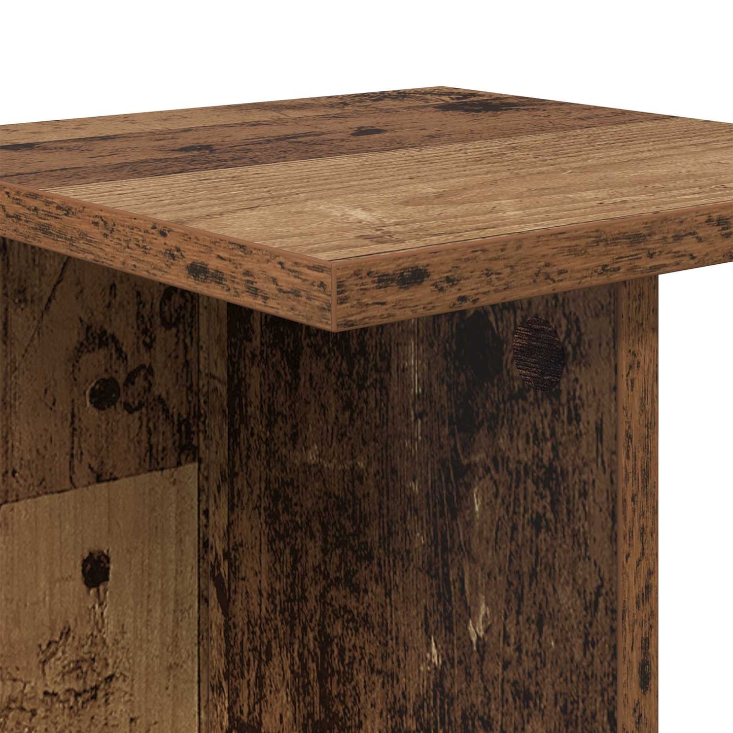 vidaXL Βάση φυτών 2 τμχ. Παλιό ξύλο 25 x 25,5 x 80,5 εκ.
