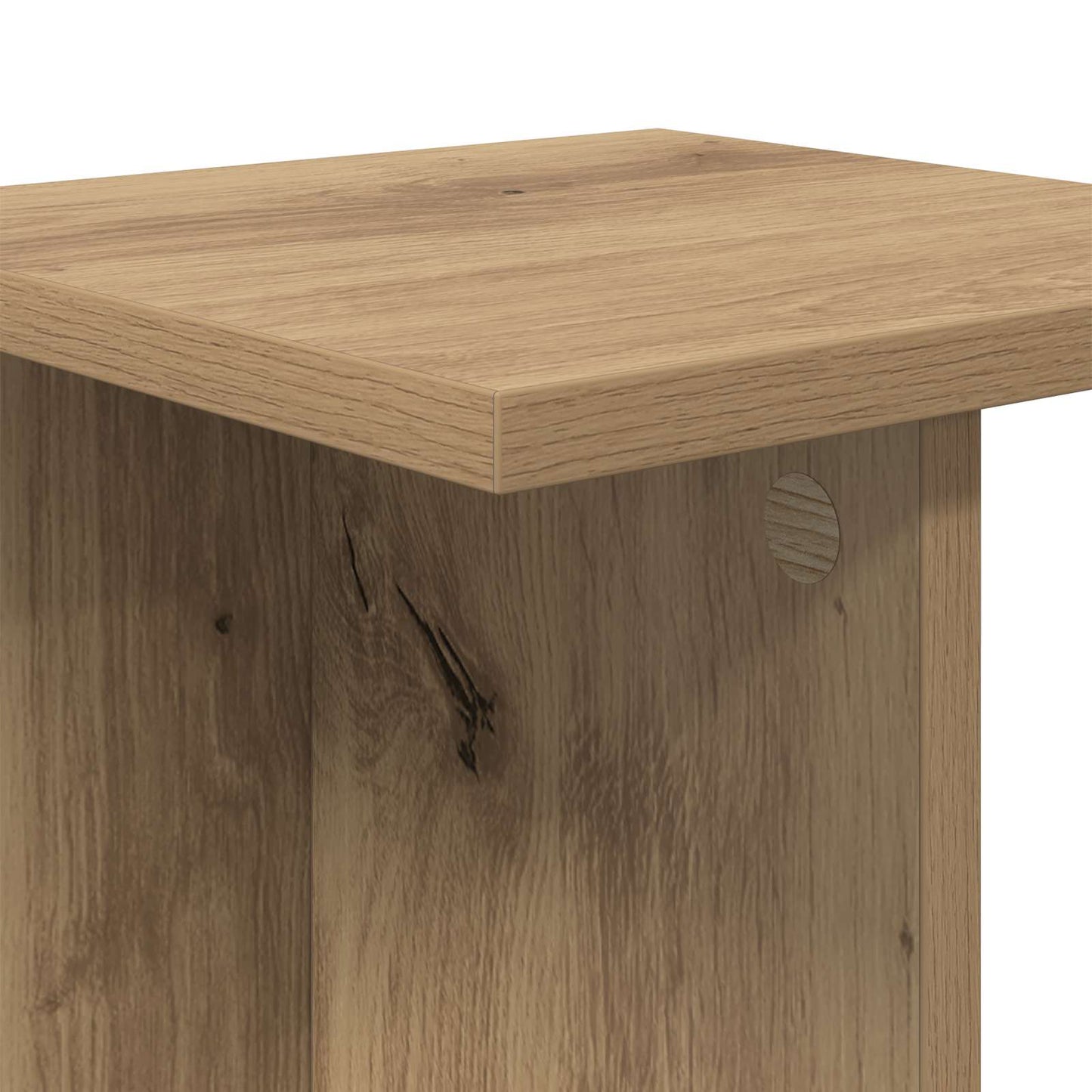 vidaXL Βάση φυτών 2 τμχ. Τεχνίτικη Δρυς 25 x 25,5 x 80,5 εκ.