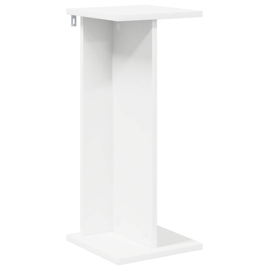 vidaXL Βάση φυτών Λευκό 25 x 25,5 x 60,5 εκ. Επεξεργασμένο Ξύλο