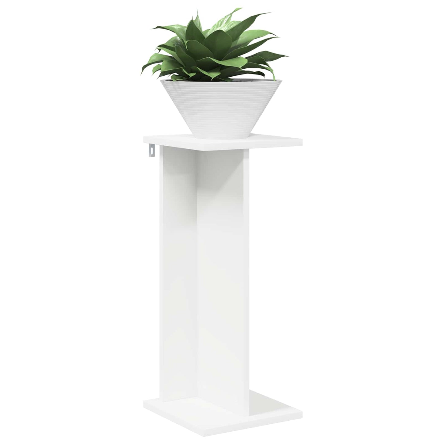 vidaXL Βάση φυτών Λευκός 25 x 25,5 x 60,5 εκ.