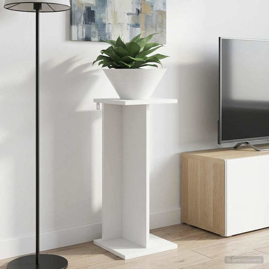 vidaXL Βάση φυτών 2 τμχ. Λευκός 25 x 25,5 x 60,5 εκ.