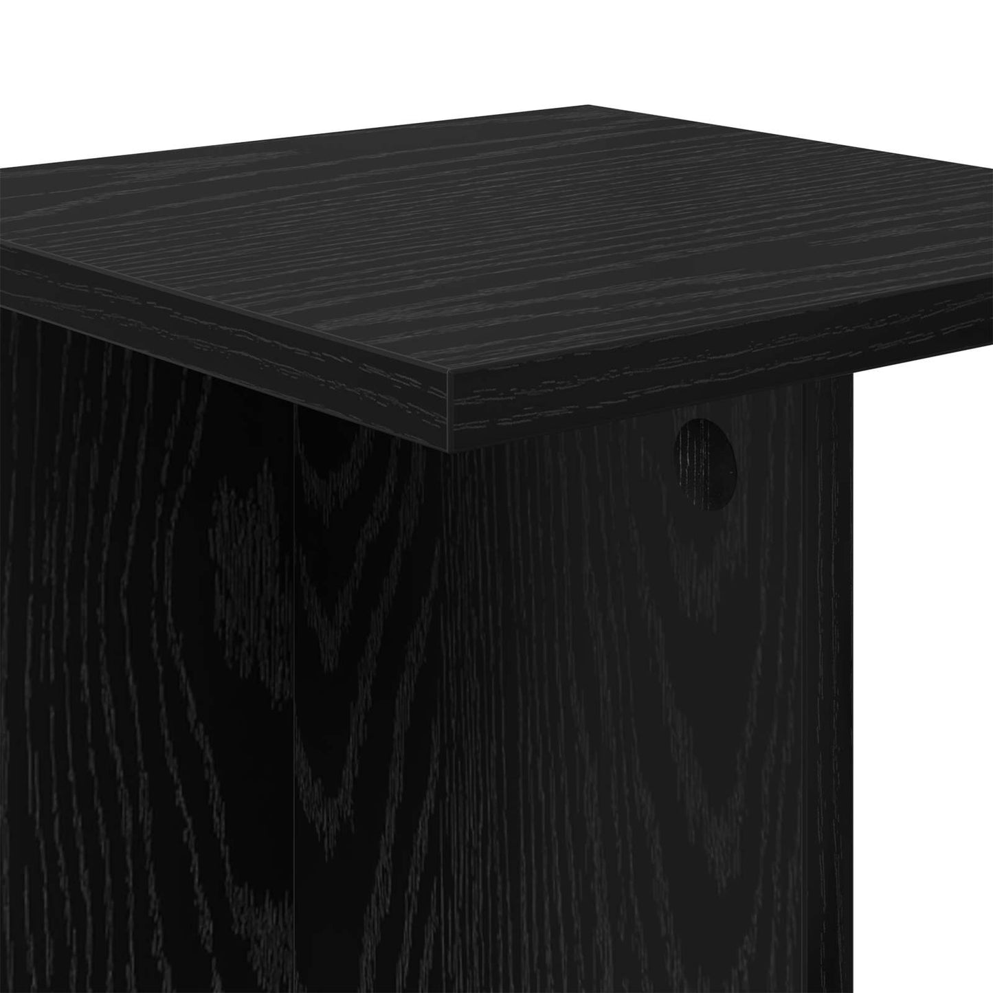 vidaXL Βάση φυτών Μαύρη Δρυς 25 x 25,5 x 60,5 εκ.