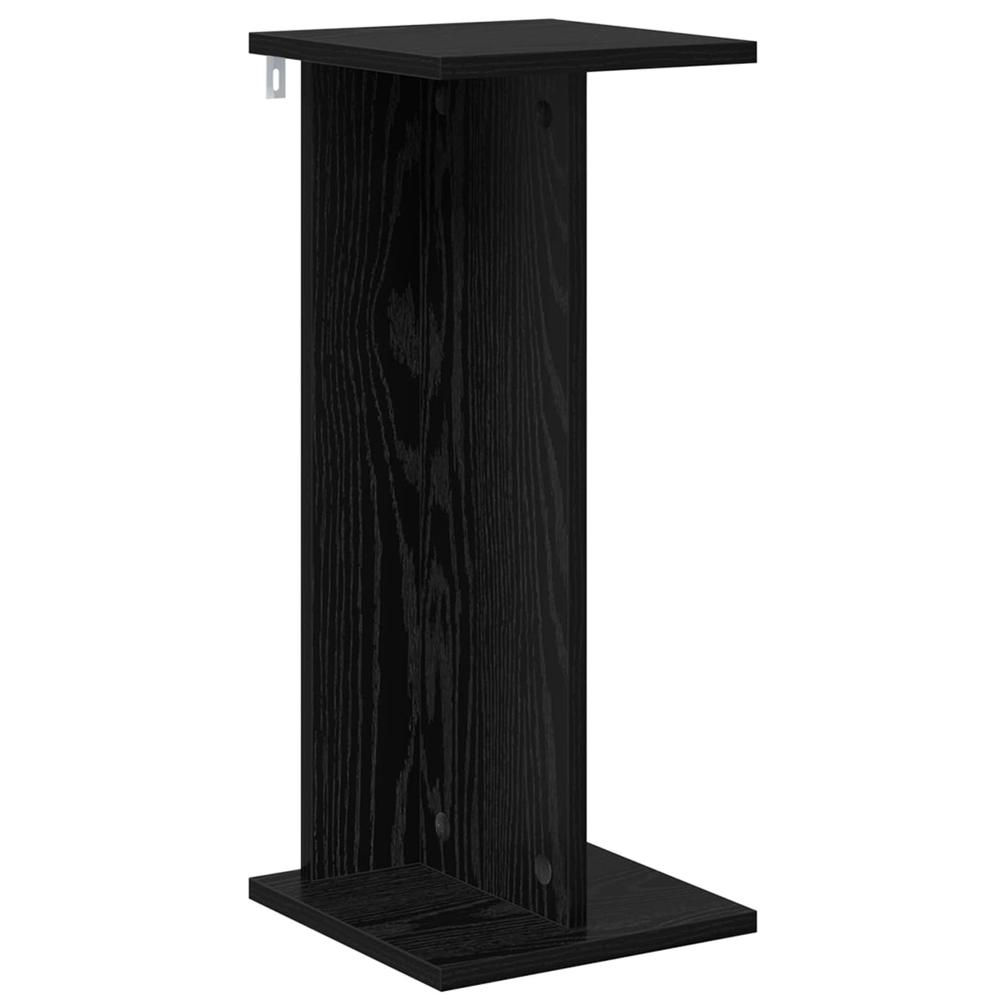 vidaXL Βάση φυτών Μαύρη Δρυς 25 x 25,5 x 60,5 εκ.