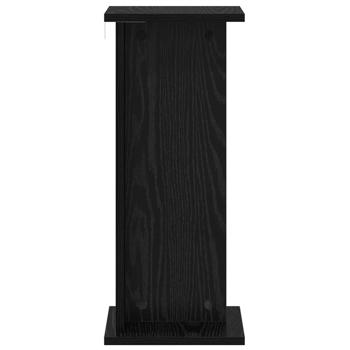 vidaXL Βάση φυτών Μαύρη Δρυς 25 x 25,5 x 60,5 εκ.