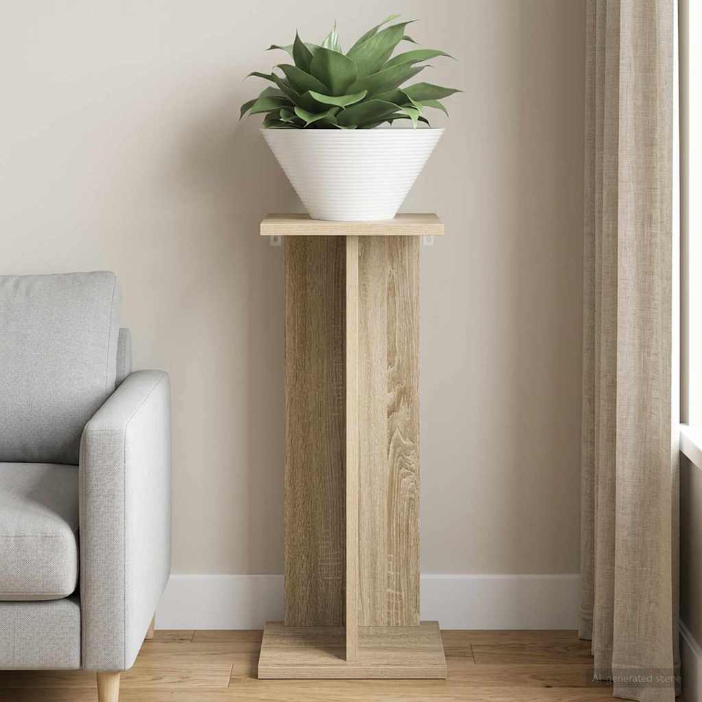 vidaXL Βάση φυτών Δρύς Sonoma 25 x 25,5 x 60,5 εκ.