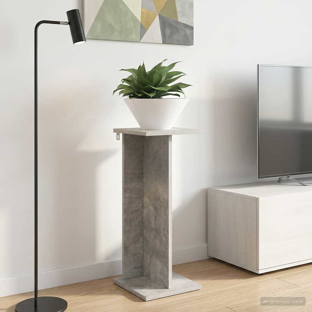vidaXL Βάση φυτών Σκυρόχρωμο Γκρι 25 x 25,5 x 60,5 εκ.