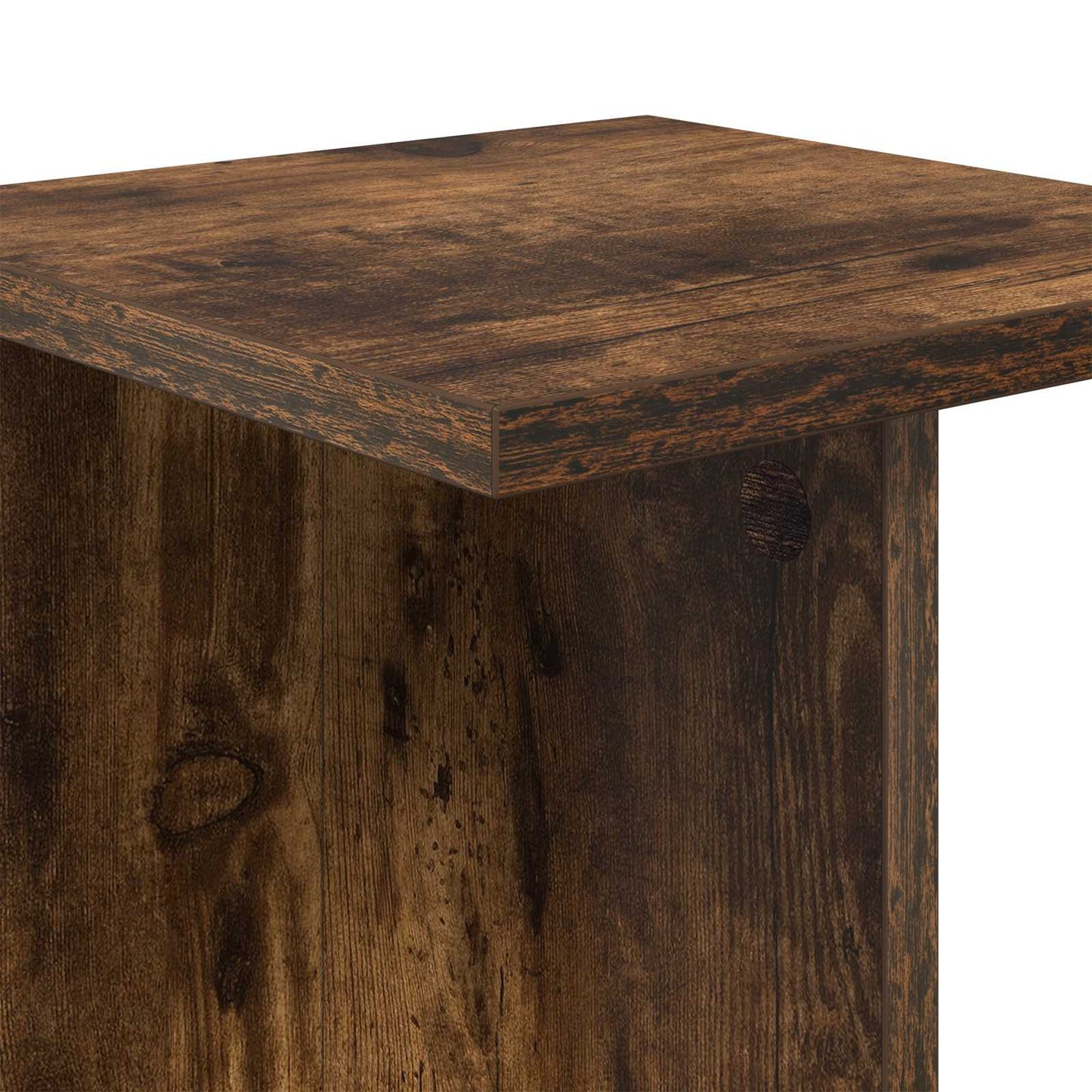 vidaXL Βάση φυτών Καπνισμένο Ξύλο Δρυός 25 x 25,5 x 60,5 εκ.