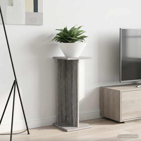 vidaXL Βάση φυτών Γκρι Sonoma 25 x 25,5 x 60,5 εκ. Επεξεργασμένο Ξύλο