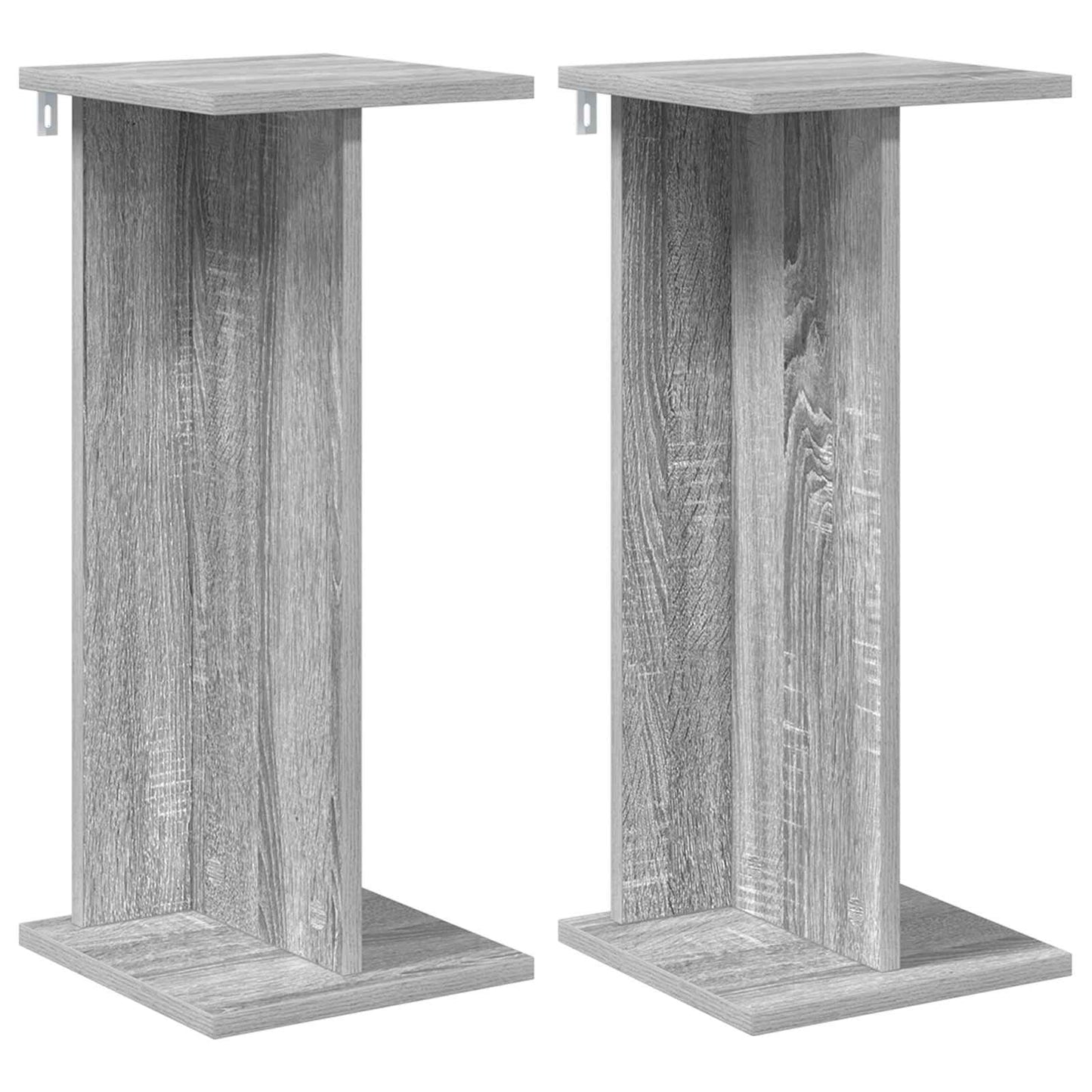 vidaXL Βάση φυτών 2 τμχ. Γκρι Σονομά 25 x 25,5 x 60,5 εκ.