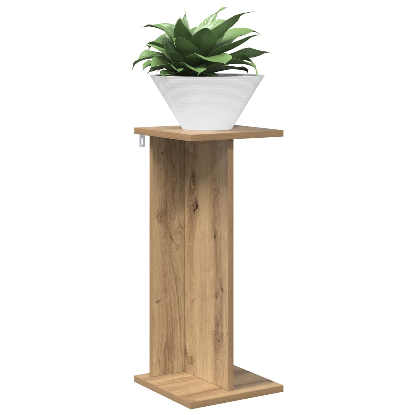 vidaXL Βάση φυτών Artisan Δρυς 25 x 25,5 x 60,5 εκ. Επεξεργασμένο Ξύλο