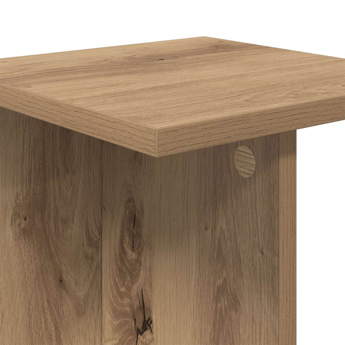 vidaXL Βάση φυτών 2 τμχ. Τεχνίτικη Δρυς 25 x 25,5 x 60,5 εκ.