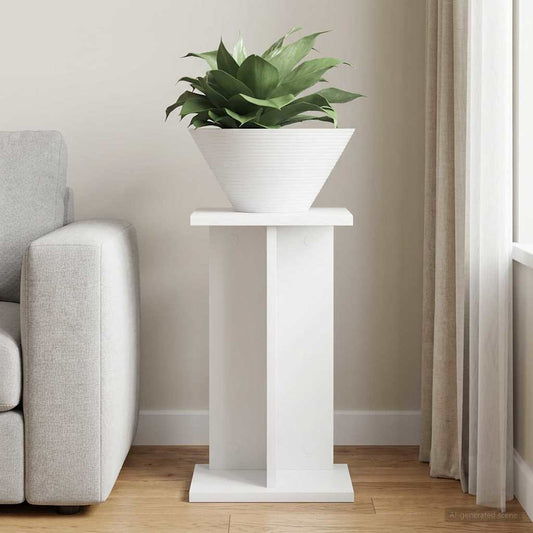 vidaXL Βάση φυτών Λευκός 25 x 25,5 x 40,5 εκ.