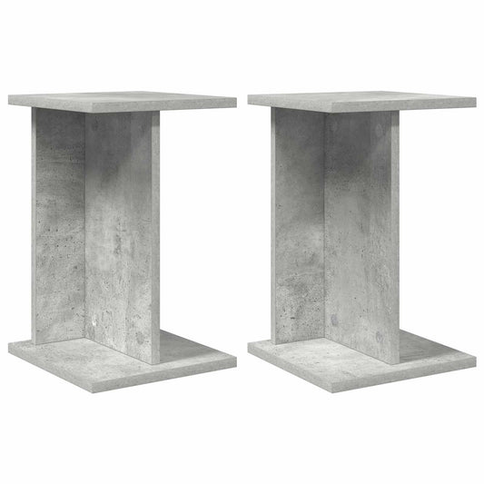 vidaXL Βάση φυτών 2 pcs Σκυρόχρωμο Γκρι 25 x 25,5 x 40,5 εκ.