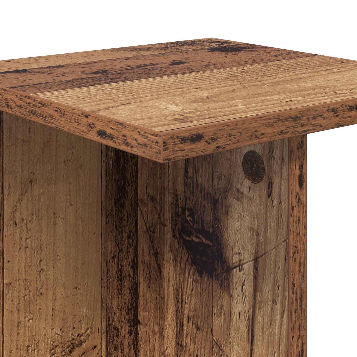 vidaXL Βάση φυτών Παλαιωμένο ξύλο 25 x 25,5 x 40,5 εκ.