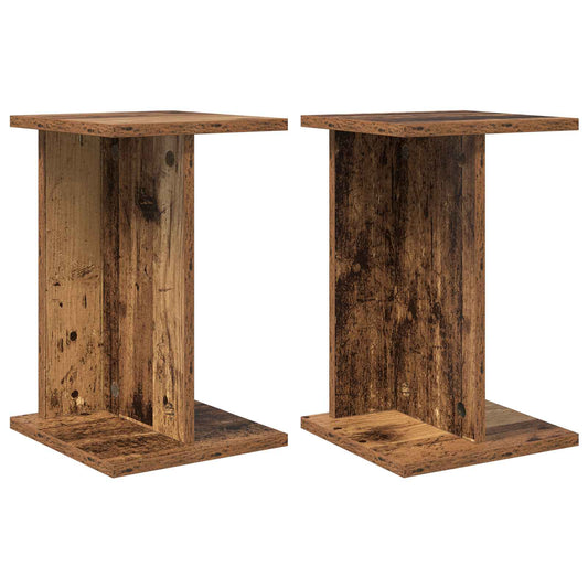 vidaXL Βάση φυτών 2 pcs Παλιό ξύλο 25 x 25,5 x 40,5 εκ.