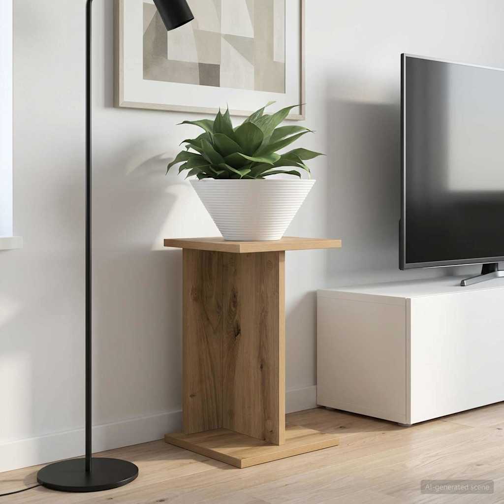 vidaXL Βάση φυτών Artisan Δρυς 25 x 25,5 x 40,5 εκ. Επεξεργασμένο Ξύλο