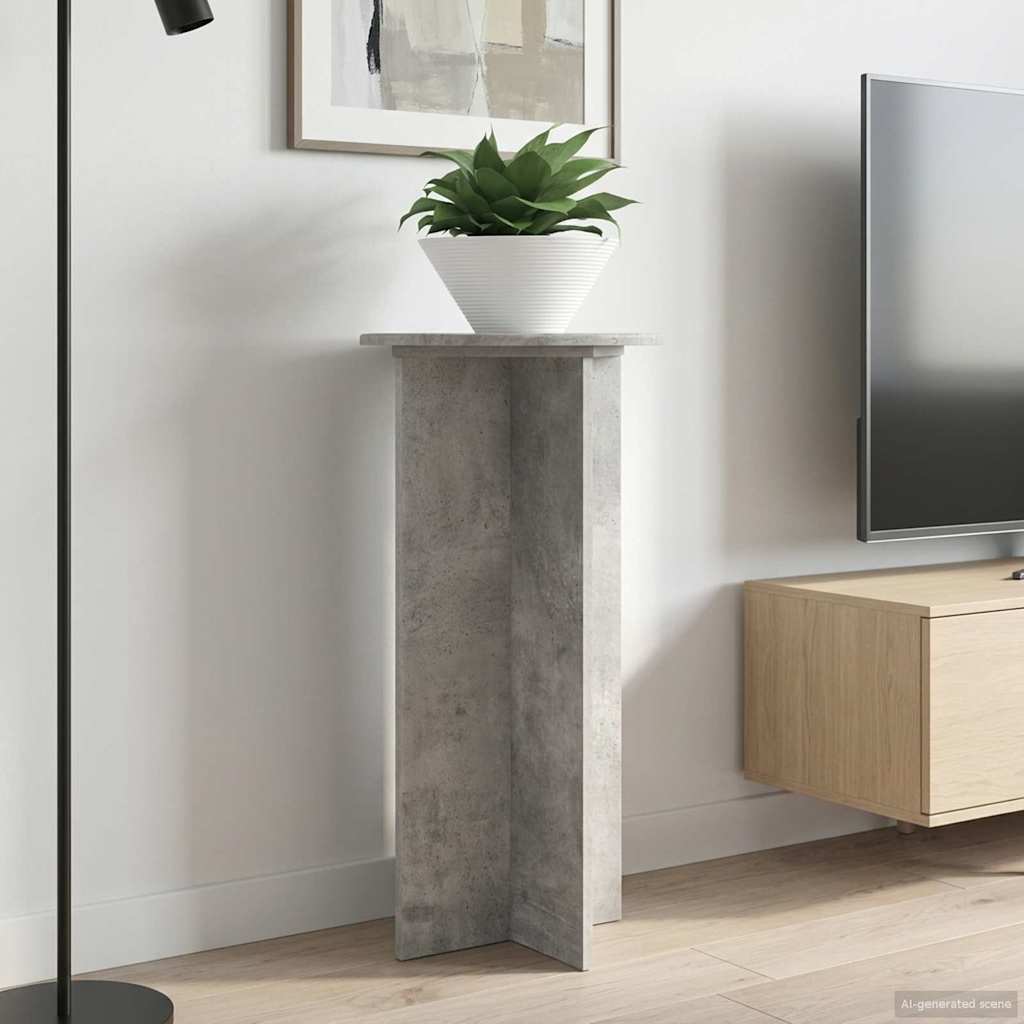 vidaXL Βάση φυτών 2 τμχ. Γκρι Σκυροδέματος 40 x 40 x 80 cm