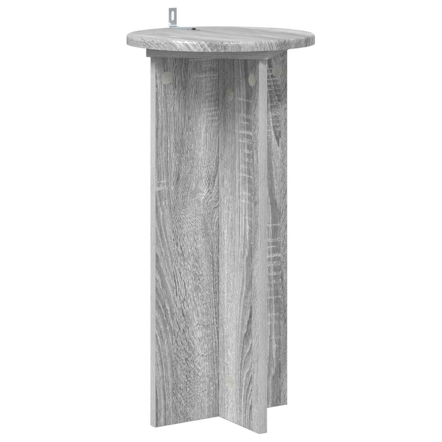 vidaXL Βάση φυτών 2 τμχ. Γκρι Sonoma 29,5 x 29,5 x 60 εκ.