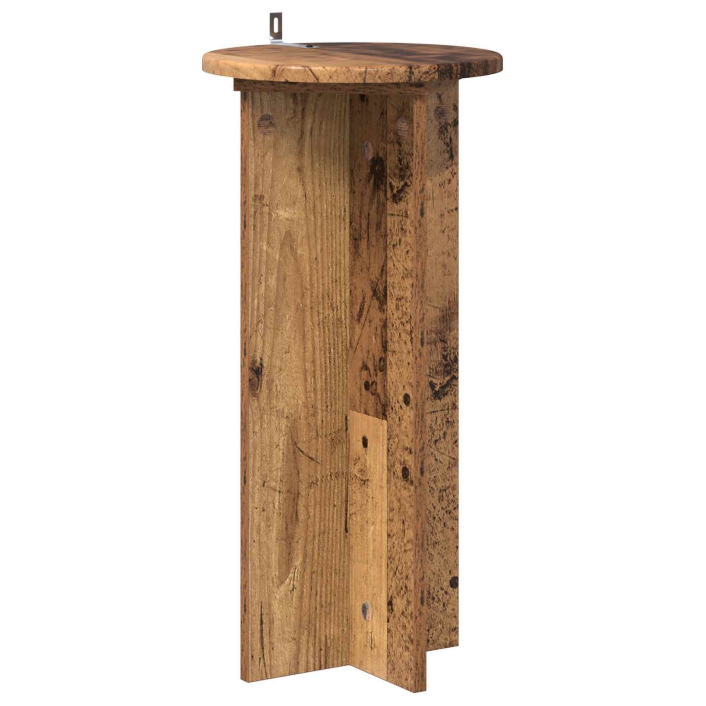 vidaXL Βάση φυτών 2 τμχ. Παλαιωμένο ξύλο 29,5 x 29,5 x 60 εκ.