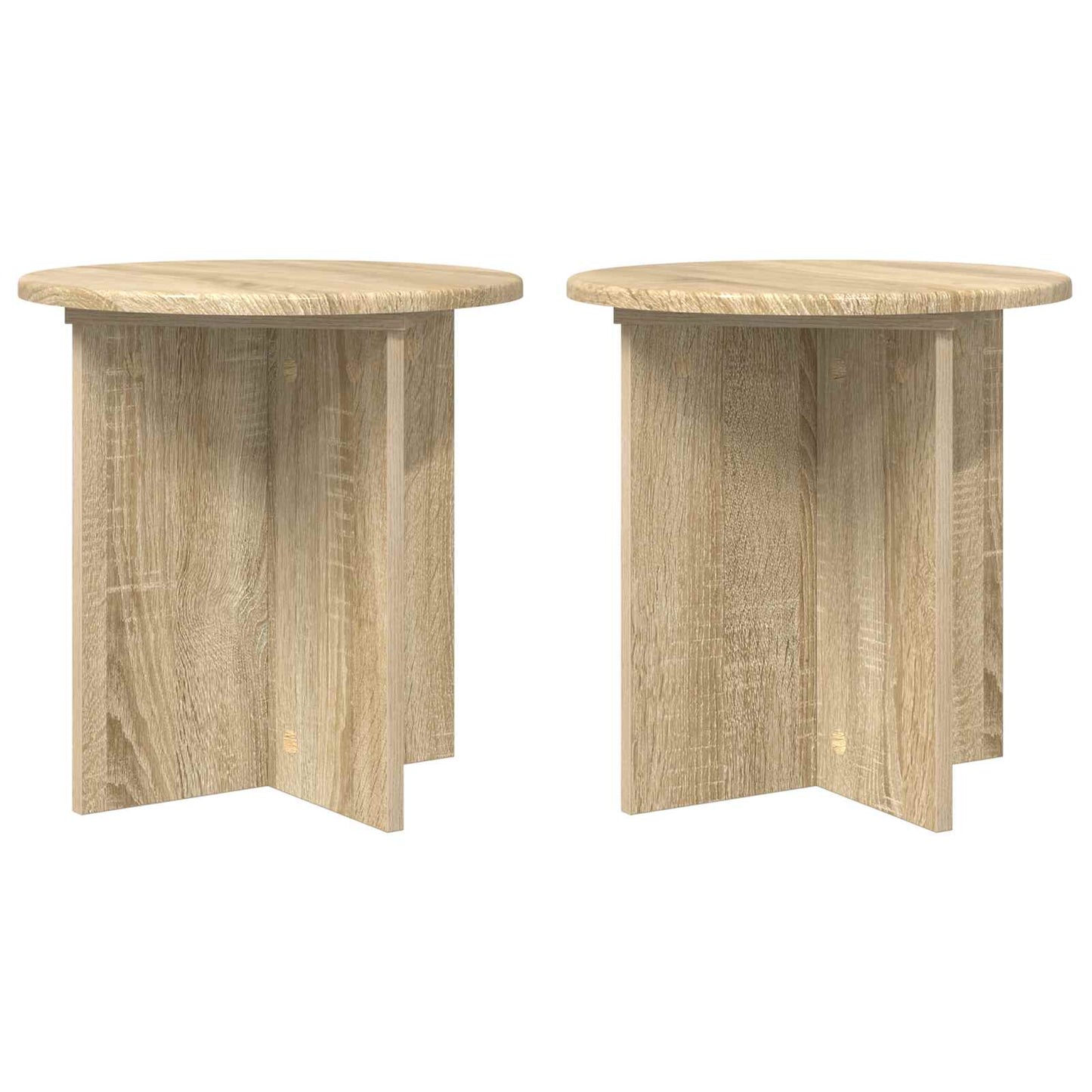 vidaXL Βάση φυτών 2 pcs Sonoma Δρυς 40 x 40 x 40 cm Επεξεργασμένο Ξύλο