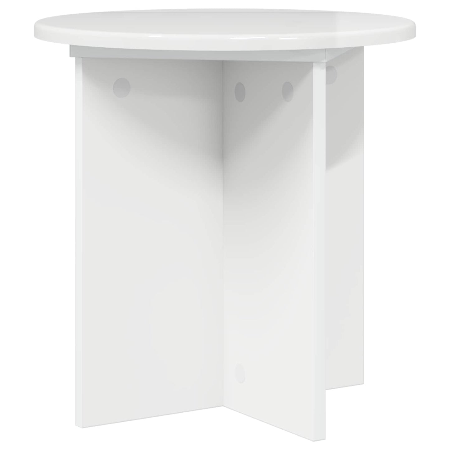 vidaXL Βάση φυτών 2 pcs Γυαλιστερό Λευκό 40 x 40 x 40 cm