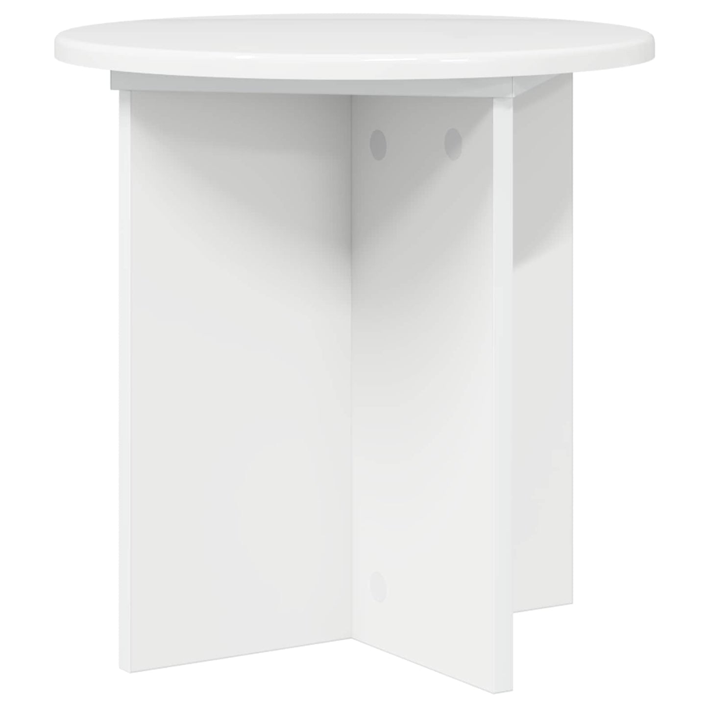 vidaXL Βάση φυτών 2 pcs Γυαλιστερό Λευκό 40 x 40 x 40 cm