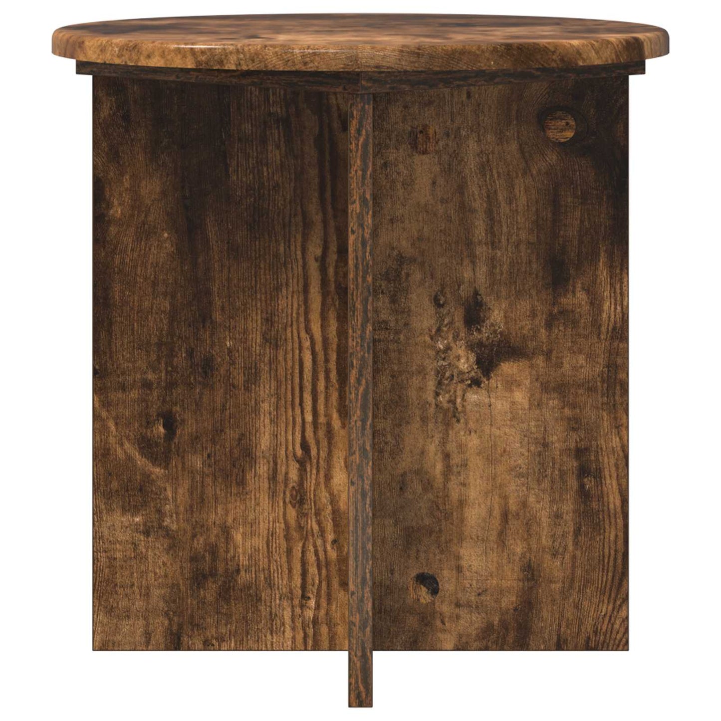 vidaXL Βάση φυτών 2 pcs Καπνισμένο Ξύλο Δρυός 40 x 40 x 40 cm