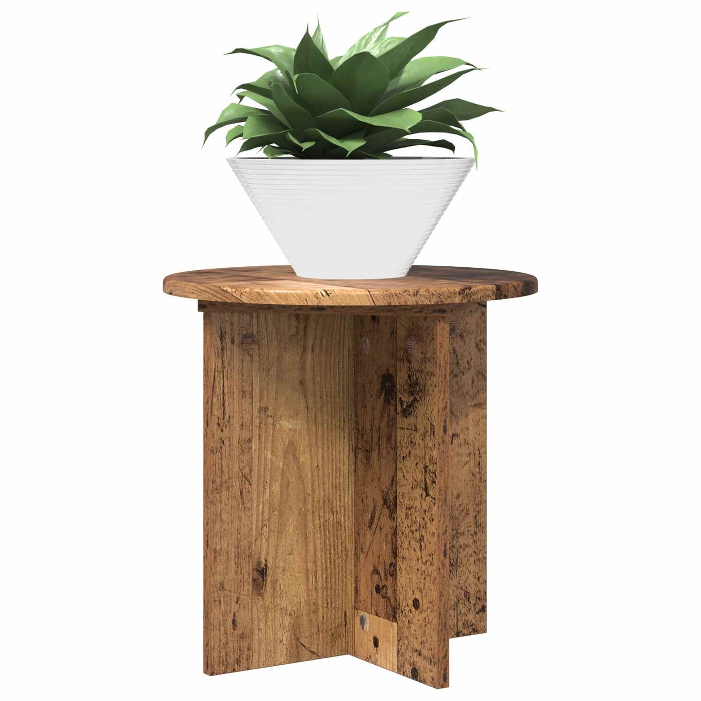vidaXL Βάση φυτών 2 pcs Παλαιωμένο ξύλο 40 x 40 x 40 cm