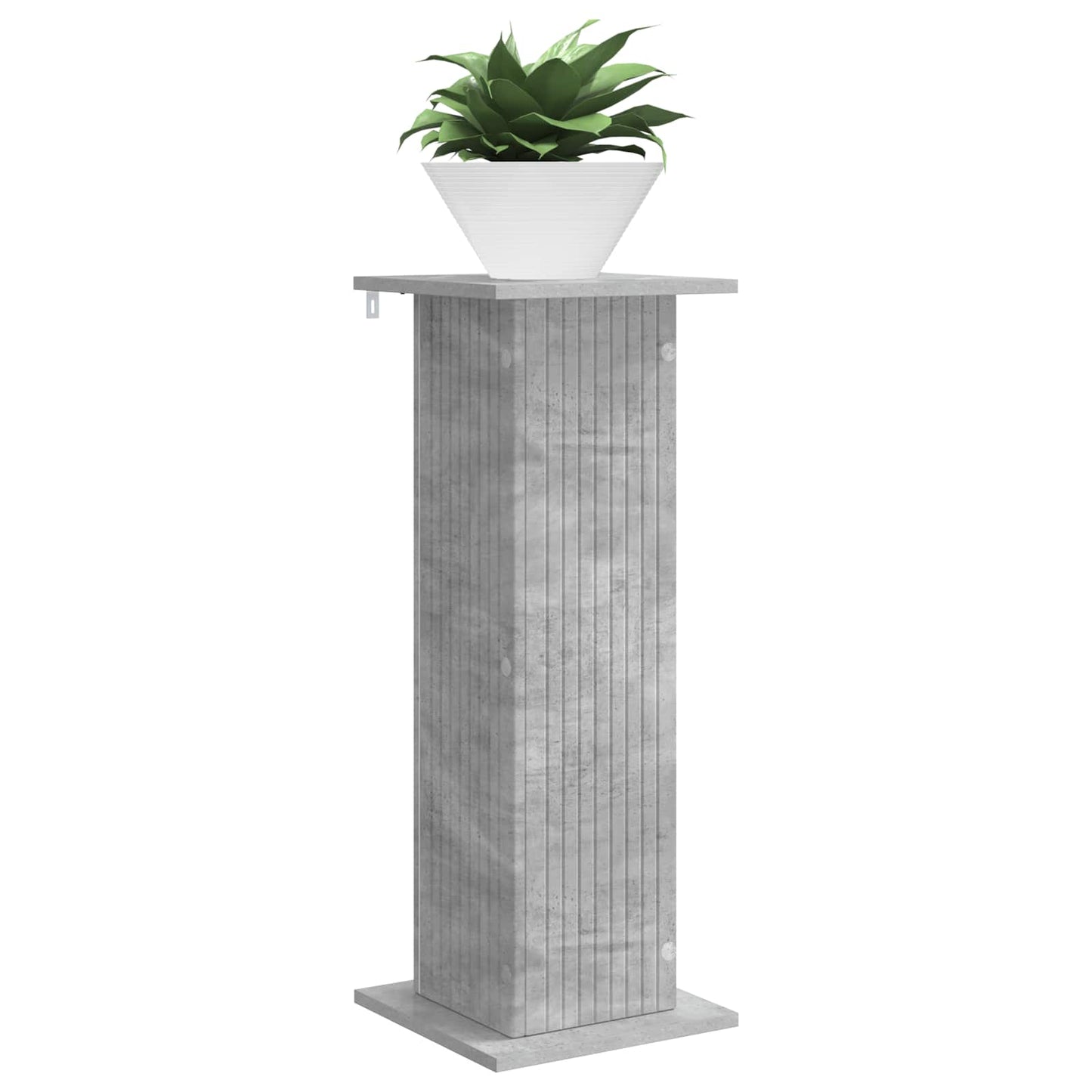 vidaXL Βάση φυτών 2 pcs Γκρι Σκυροδέματος 30,5 x 30 x 80,5 εκ