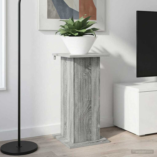 vidaXL Βάση φυτών Γκρι Sonoma 30,5 x 30 x 60,5 εκ Επεξεργασμένο Ξύλο