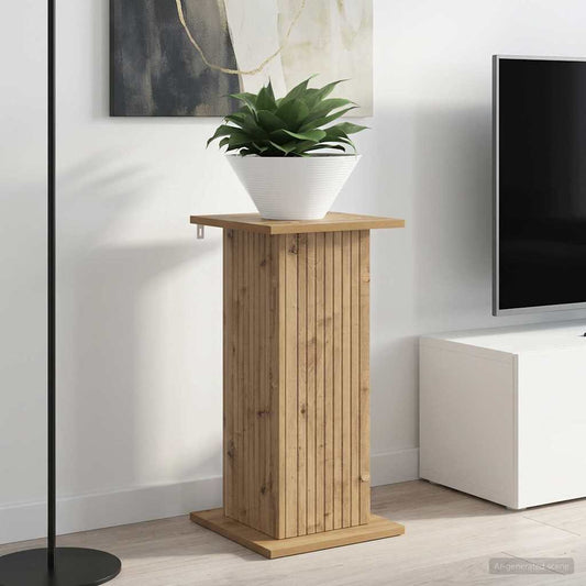 vidaXL Βάση φυτών Artisan Δρυς 30,5 x 30 x 60,5 εκ Επεξεργασμένο Ξύλο