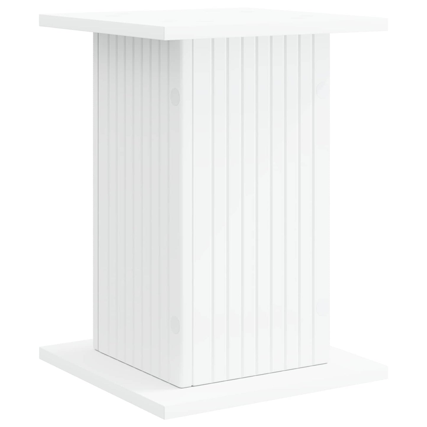 vidaXL Βάση φυτών 2 pcs Λευκό 30,5 x 30 x 43 εκ Επεξεργασμένο Ξύλο
