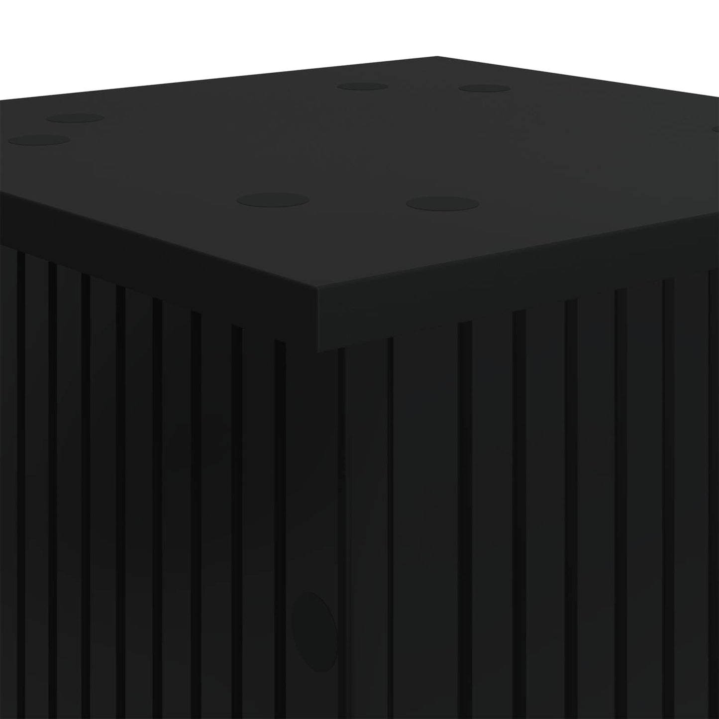 vidaXL Βάση φυτών 2 pcs Μαύρο 30,5 x 30 x 43 εκ Επεξεργασμένο Ξύλο