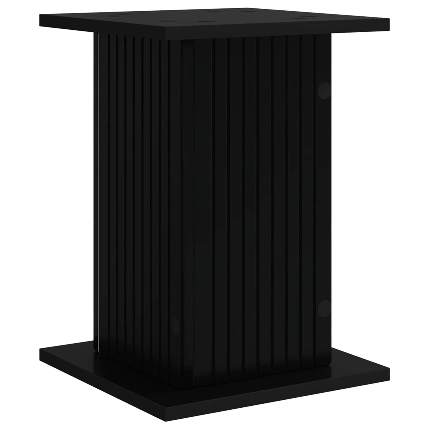vidaXL Βάση φυτών 2 pcs Μαύρο 30,5 x 30 x 43 εκ Επεξεργασμένο Ξύλο
