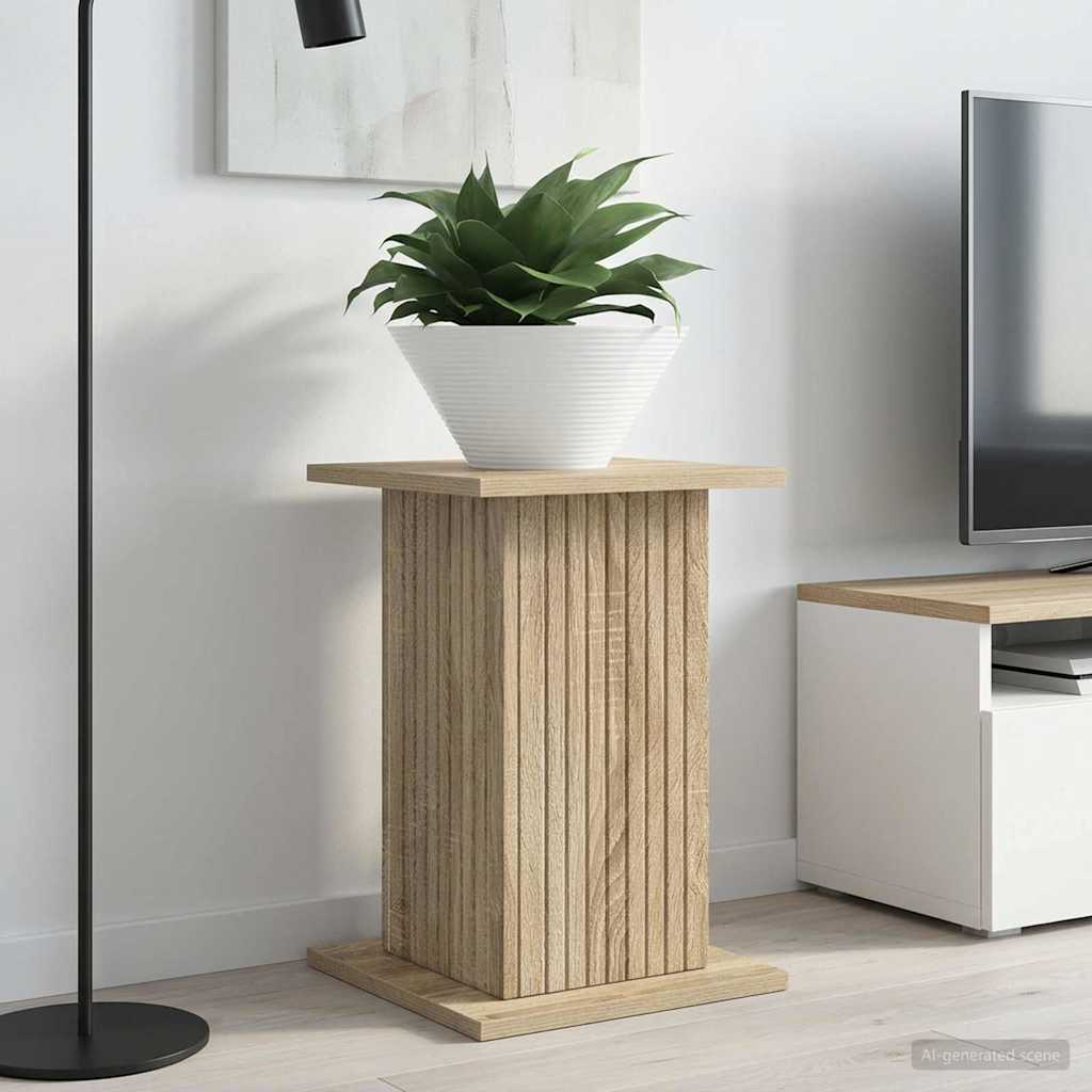 vidaXL Βάση φυτών 2 pcs Sonoma Δρυς 30,5 x 30 x 43 εκ