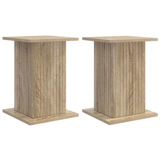 vidaXL Βάση φυτών 2 pcs Sonoma Δρυς 30,5 x 30 x 43 εκ