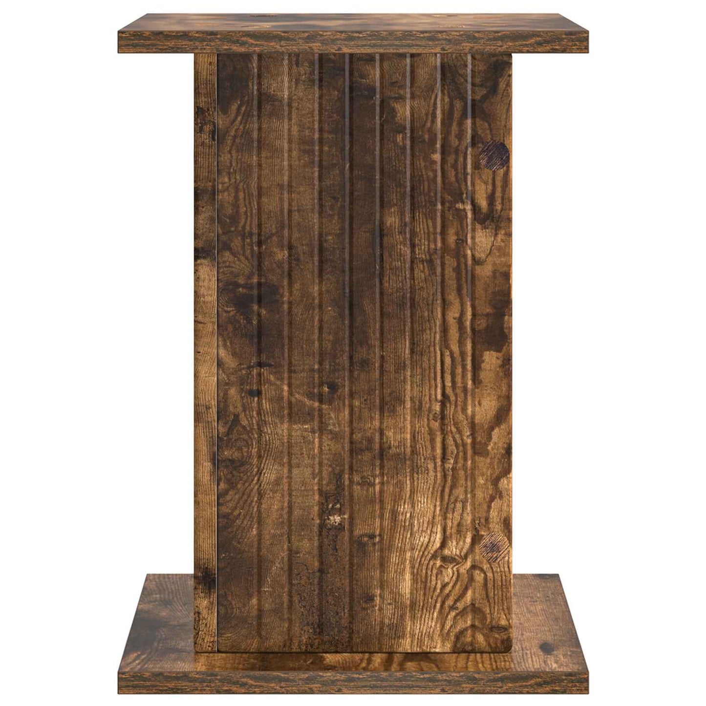 vidaXL Βάση φυτών Καπνισμένο Ξύλο Δρυός 30,5 x 30 x 43 εκ