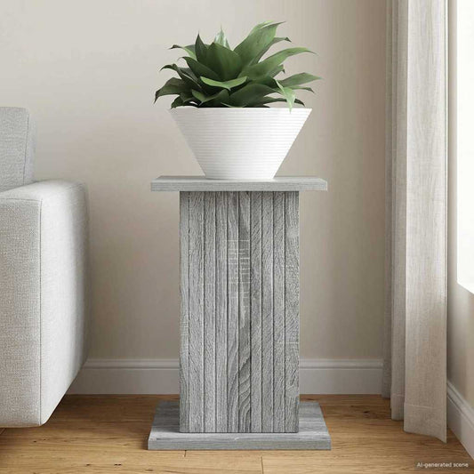 vidaXL Βάση φυτών Γκρι Sonoma 30,5 x 30 x 43 εκ Επεξεργασμένο Ξύλο