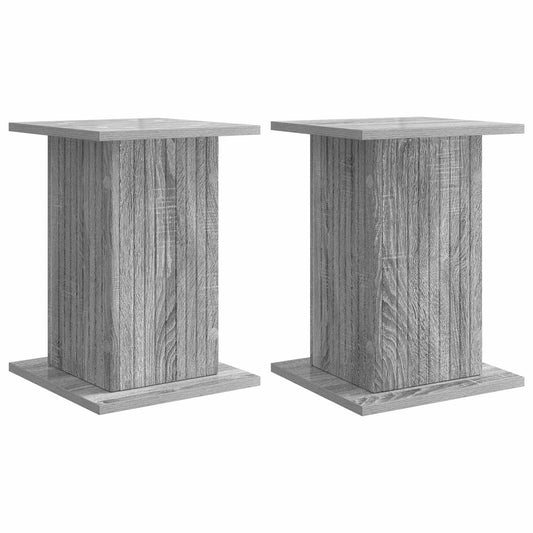 vidaXL Βάση φυτών 2 pcs Γκρι Sonoma 30,5 x 30 x 43 εκ
