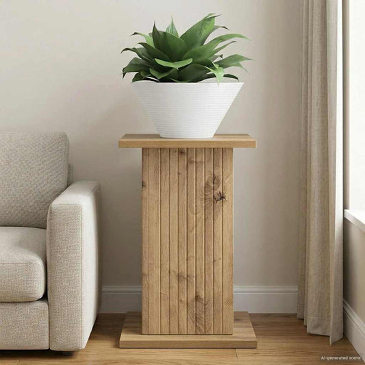 vidaXL Βάση φυτών Artisan Δρυς 30,5 x 30 x 43 εκ Επεξεργασμένο Ξύλο