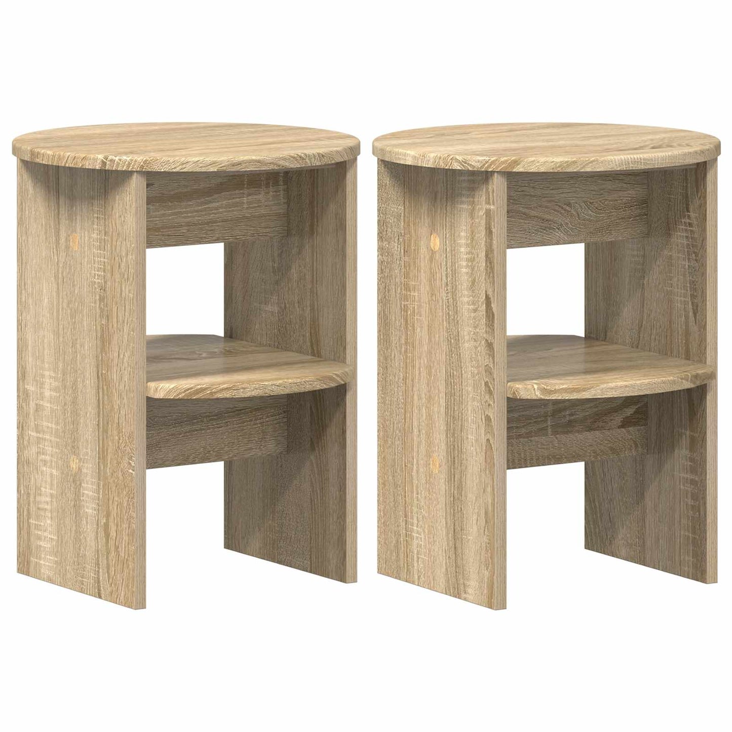 vidaXL Βοηθητικό ντουλάπι 2 pcs Δρύς Sonoma Ø40 x 50 εκ