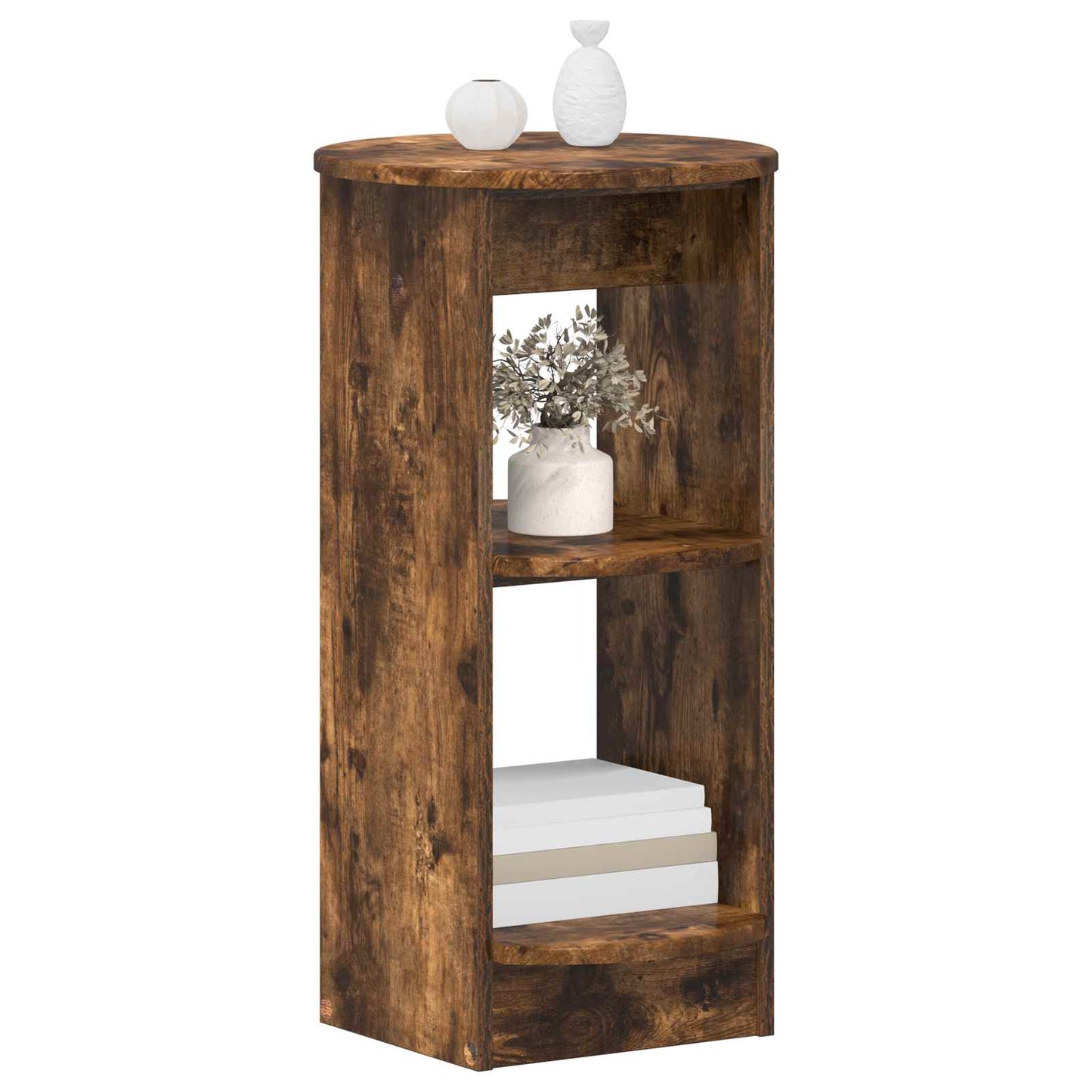 vidaXL Βοηθητικό ντουλάπι Καπνιστή Δρυς 40 x 40 x 75 cm