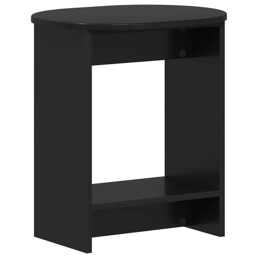 vidaXL Τραπεζάκι Πλευράς Μαύρο 50 x 39,5 x 55 εκ Επεξεργασμένο Ξύλο