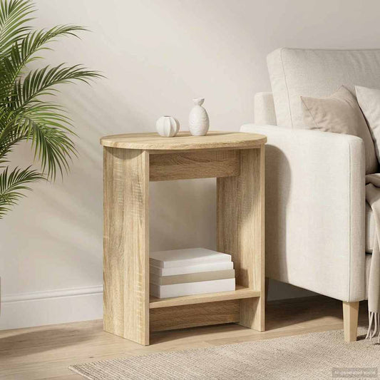 vidaXL Τραπεζάκι Πλευράς Sonoma Δρυς 50 x 39,5 x 55 εκ