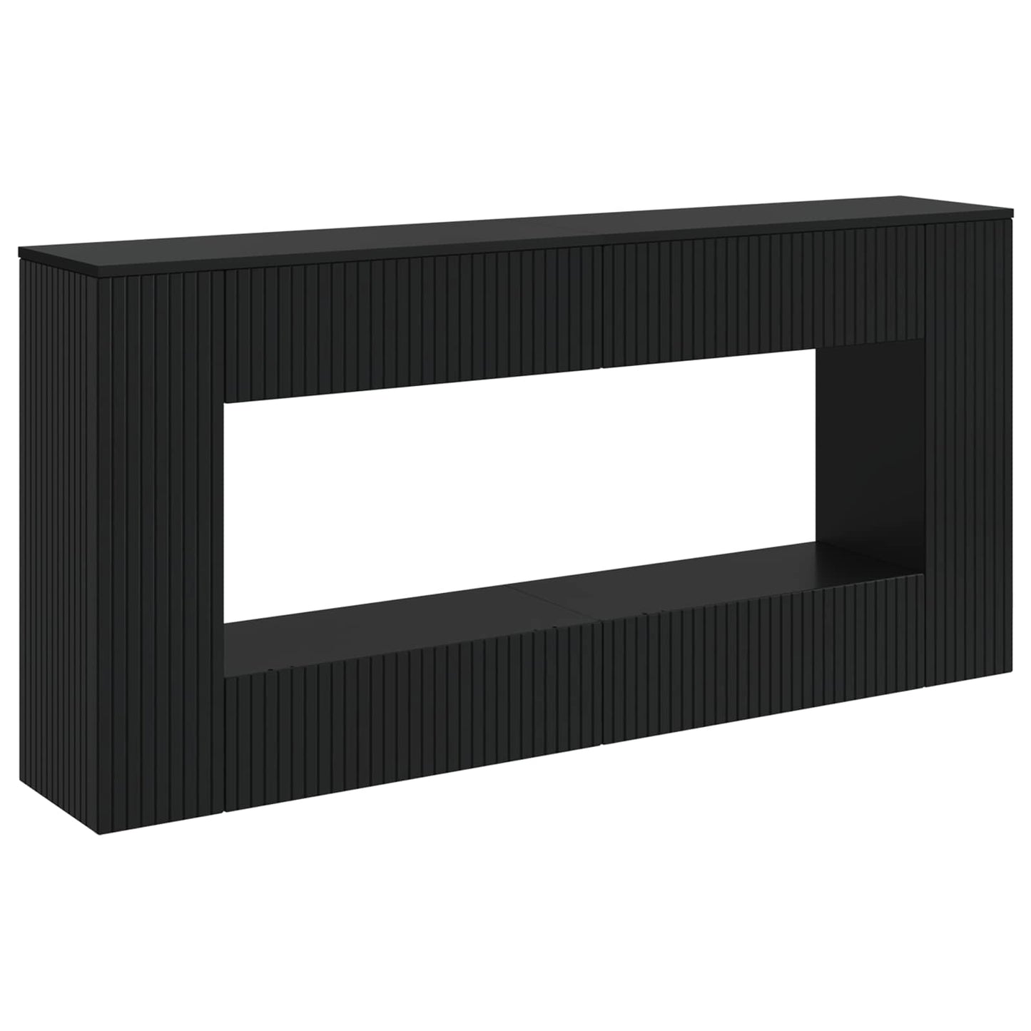 vidaXL Τραπέζι κονσόλας Μαύρο 155 x 29 x 74 εκ.