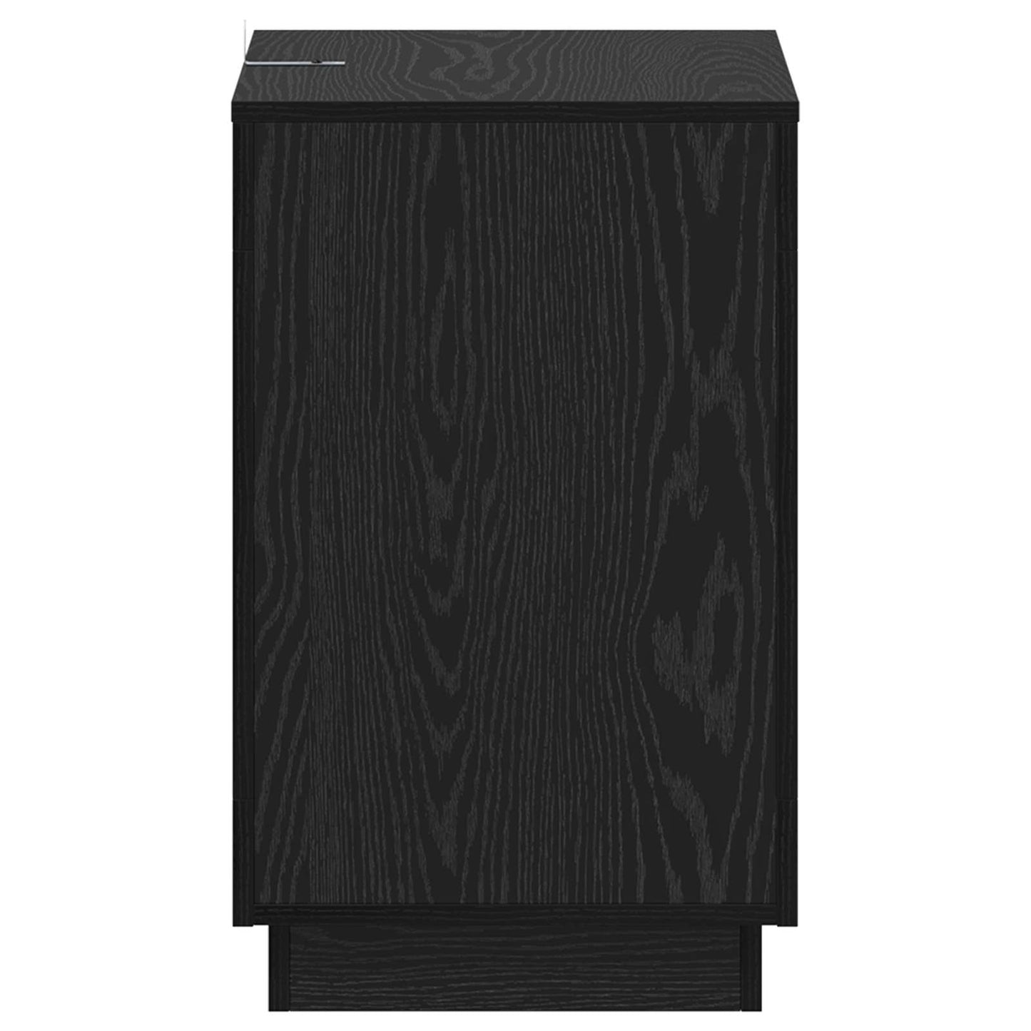 vidaXL Τραπεζάκι Πλευράς Μαύρη Δρυς 60 x 40 x 65 εκ.