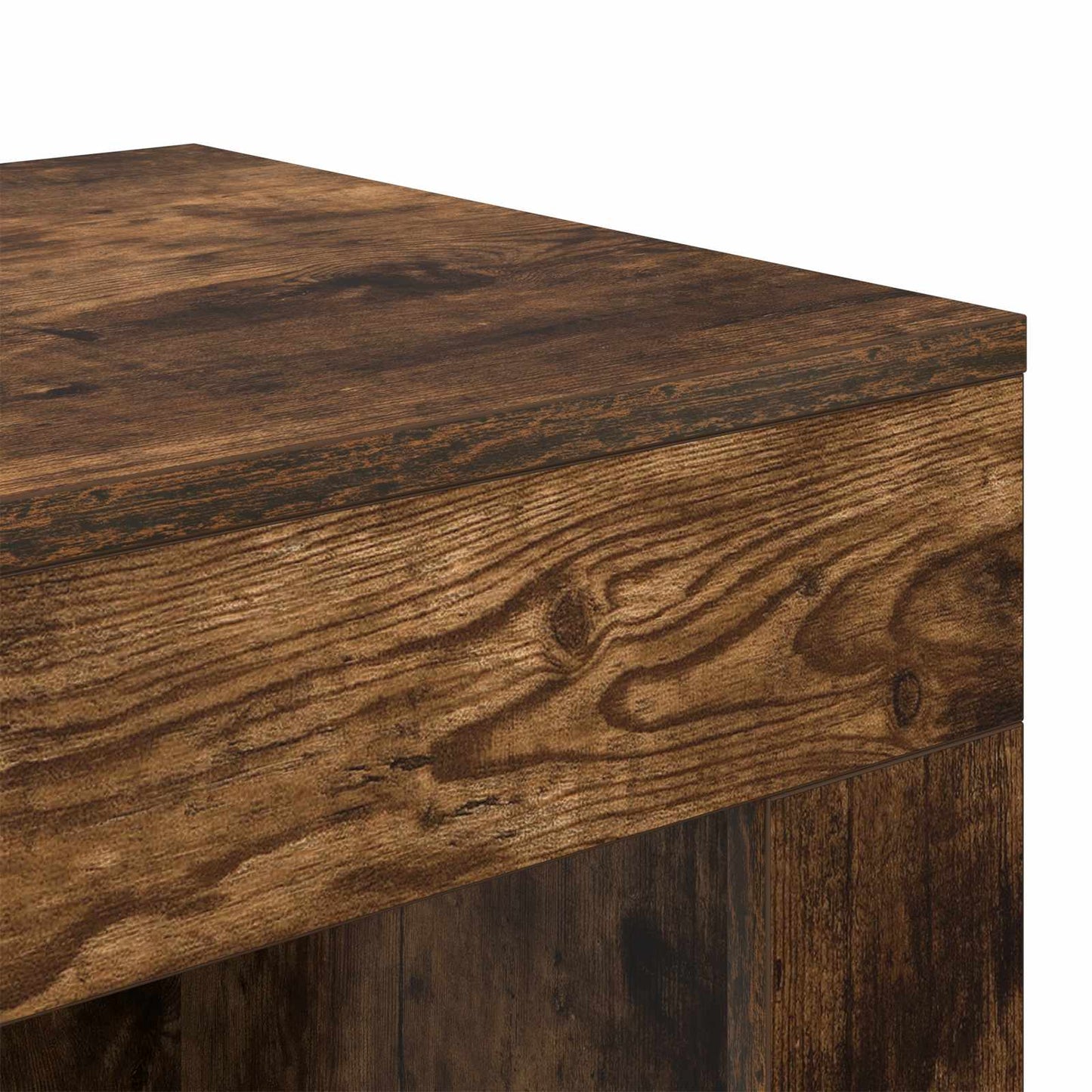 vidaXL Τραπεζάκι Πλευράς Καπνισμένο Ξύλο Δρυός 60 x 40 x 65 εκ.